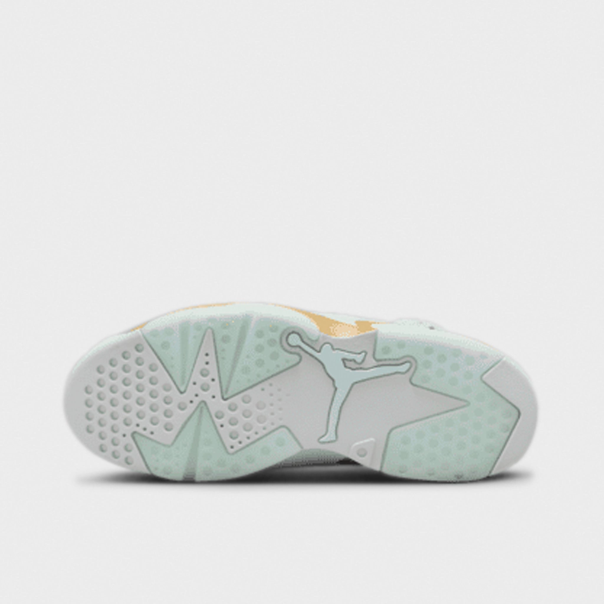 Jordan Women's 6 Retro Pure Platinum / Metallic Gold - Coconut Milk College Game Breathable Inner Sleeve