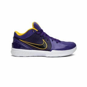 Nike Kobe 4 Protro 'Undefeated Los Angeles Lakers' (2019) High Top Style Micro Adjustment Lacing