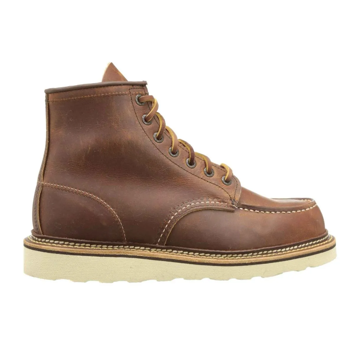All-Weather Wear Red Wing Men's 6-Inch Classic Moc 1907 Copper Rough & Tough