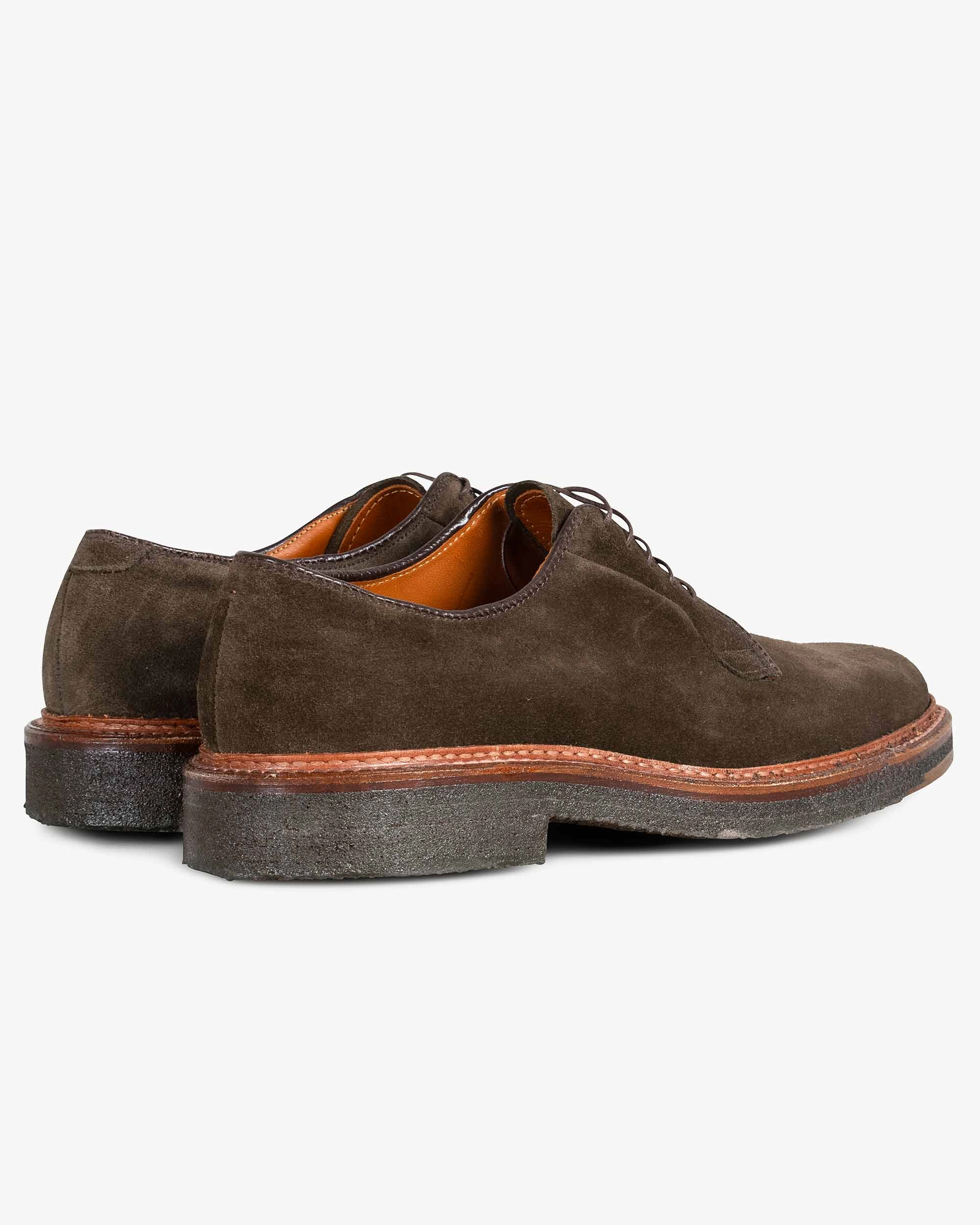 Alden Plain Toe Blucher Loden Suede G2402 Trend Hot