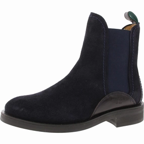 Aimlee Womens Solid Suede Booties Mud Friendly Pull Tab