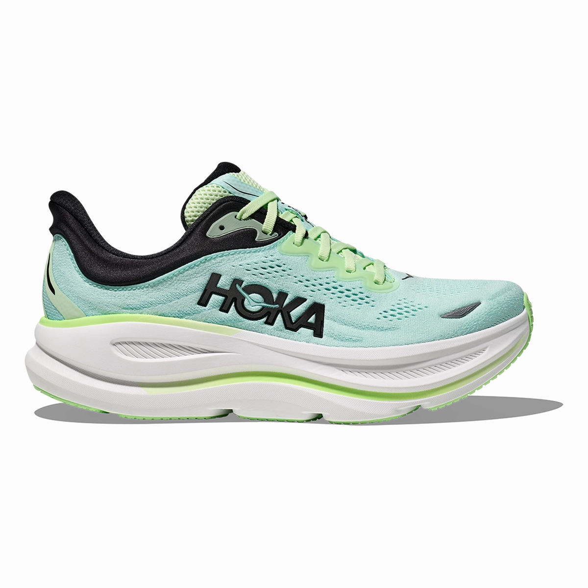 Hoka Bondi 9 Luna Moth - Blue Spark machine - washable insole shoes