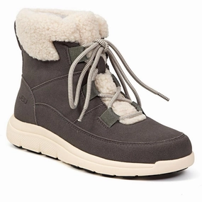 Freeze Womens Faux Fur Faux Leather Shearling Boots Cushioned Insole Training Ground