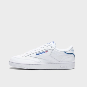 Comfortable Midsole Reebok Club C 85 White / White - Optimum Blue