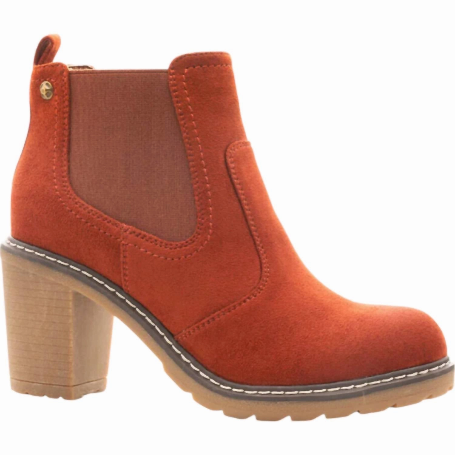 Slip-On Style Women's Rocky Boots In Rust