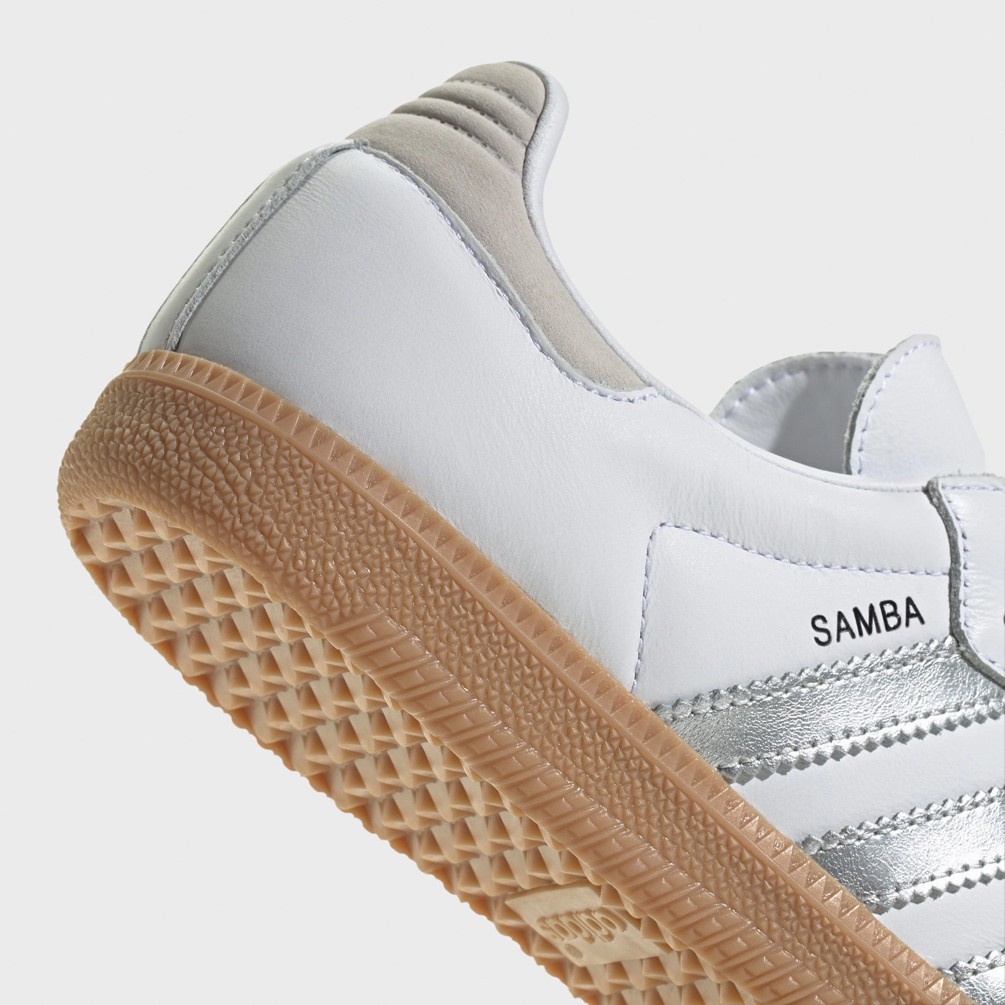 adidas Women's Samba OG White / Silver Metallic - Grey Durable Material