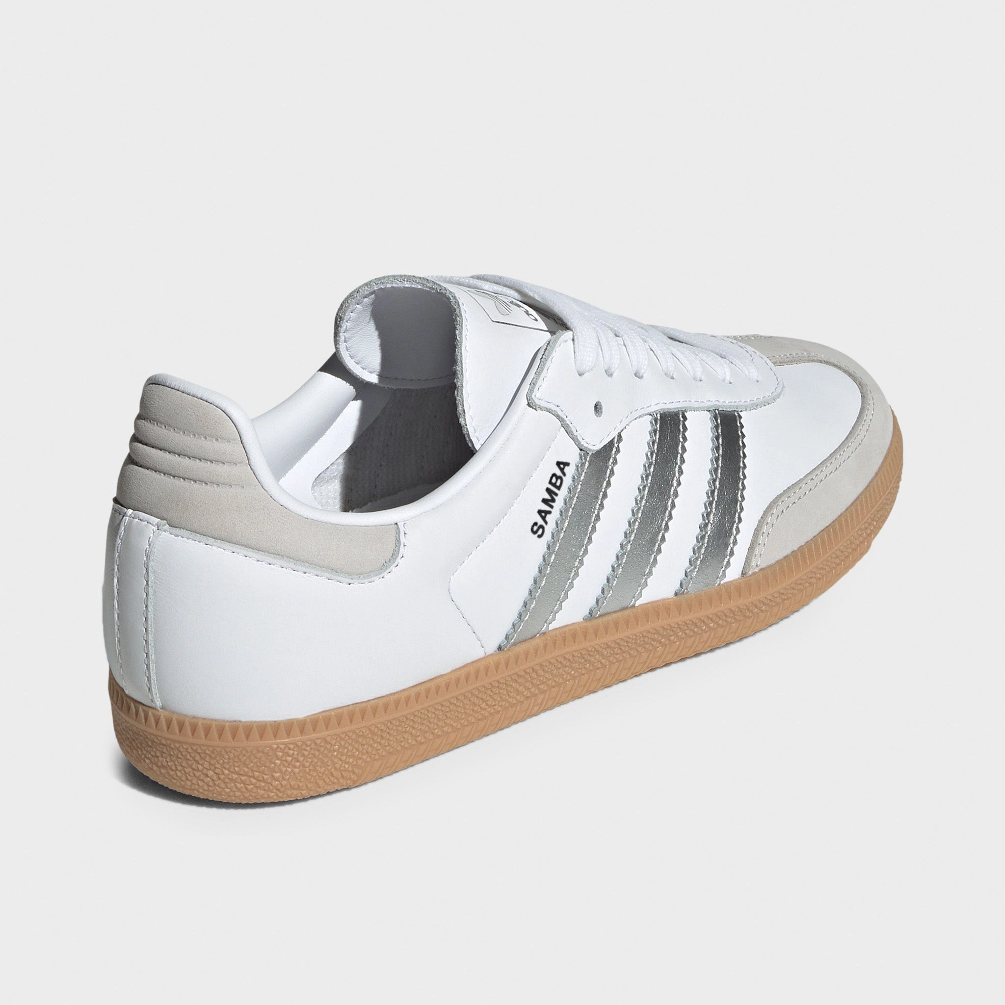 adidas Women's Samba OG White / Silver Metallic - Grey Day To Night Snack Step