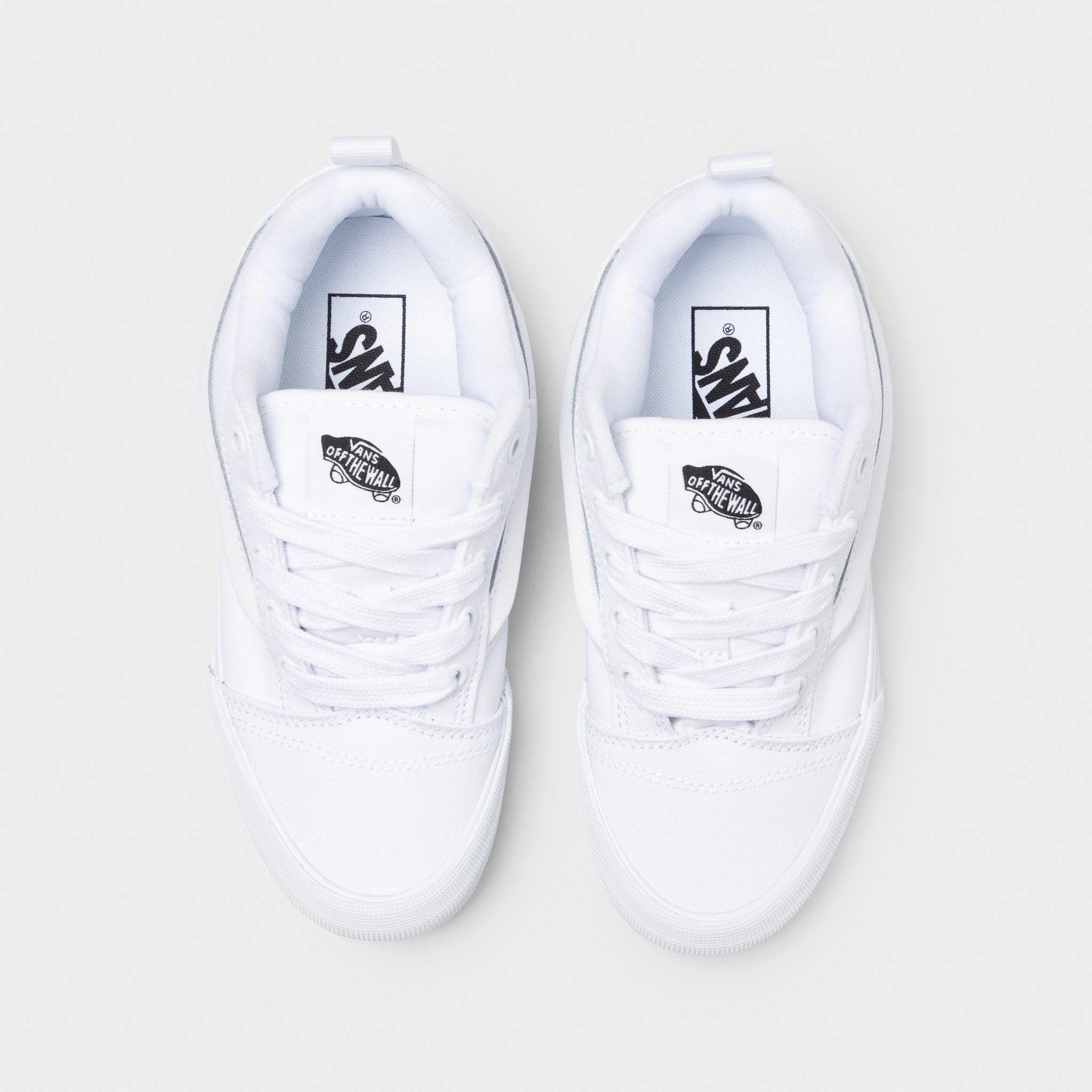 Vans Juniors' Knu Skool White / White Light Layers Relaxed Look