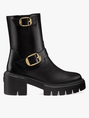 Seamless Comfort Cold Weather Commuter Eco Material Comfort Seeker Soho Moto Bootie In Black