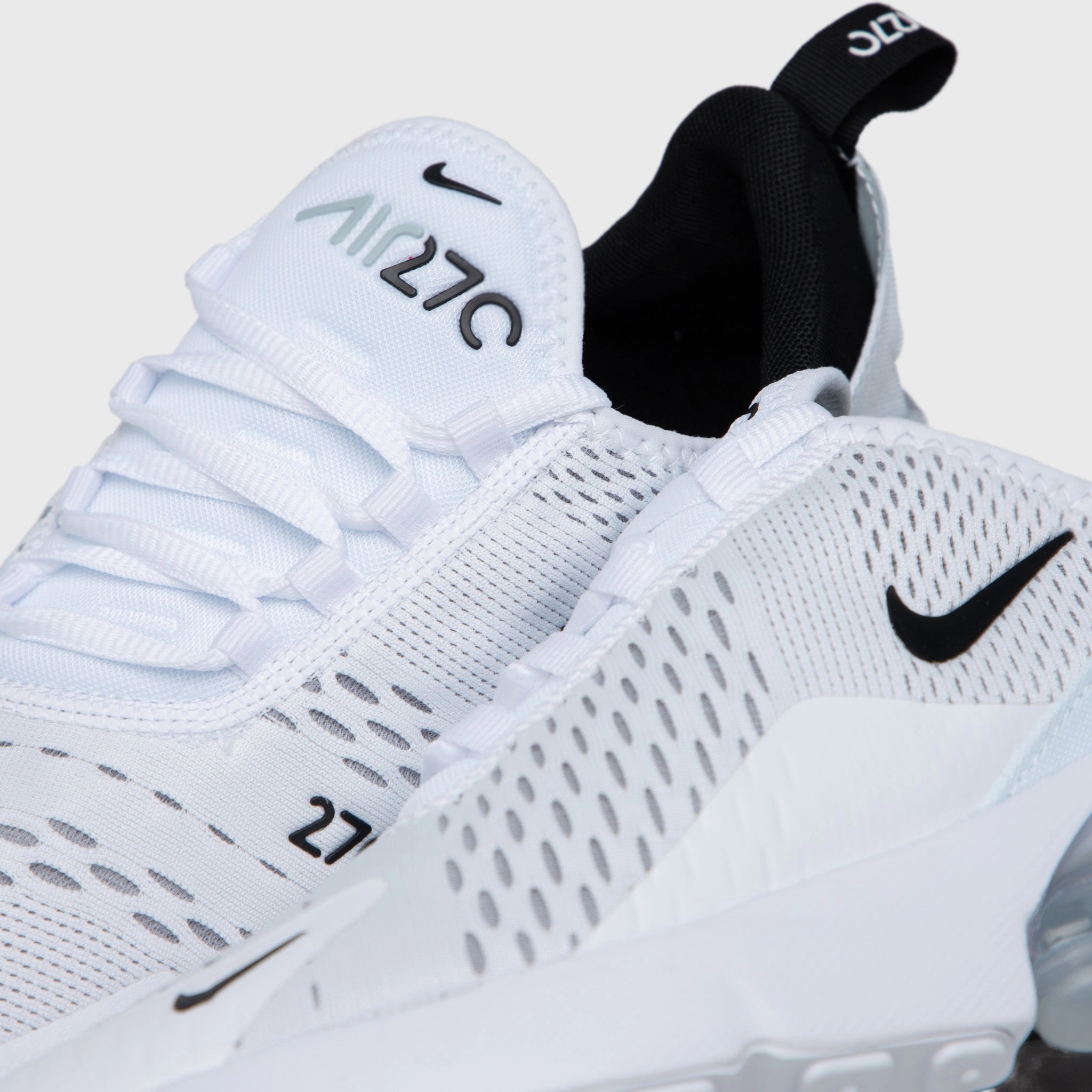 Nike Air Max 270 White / Black - White Work Comfort Cushioned Comfort