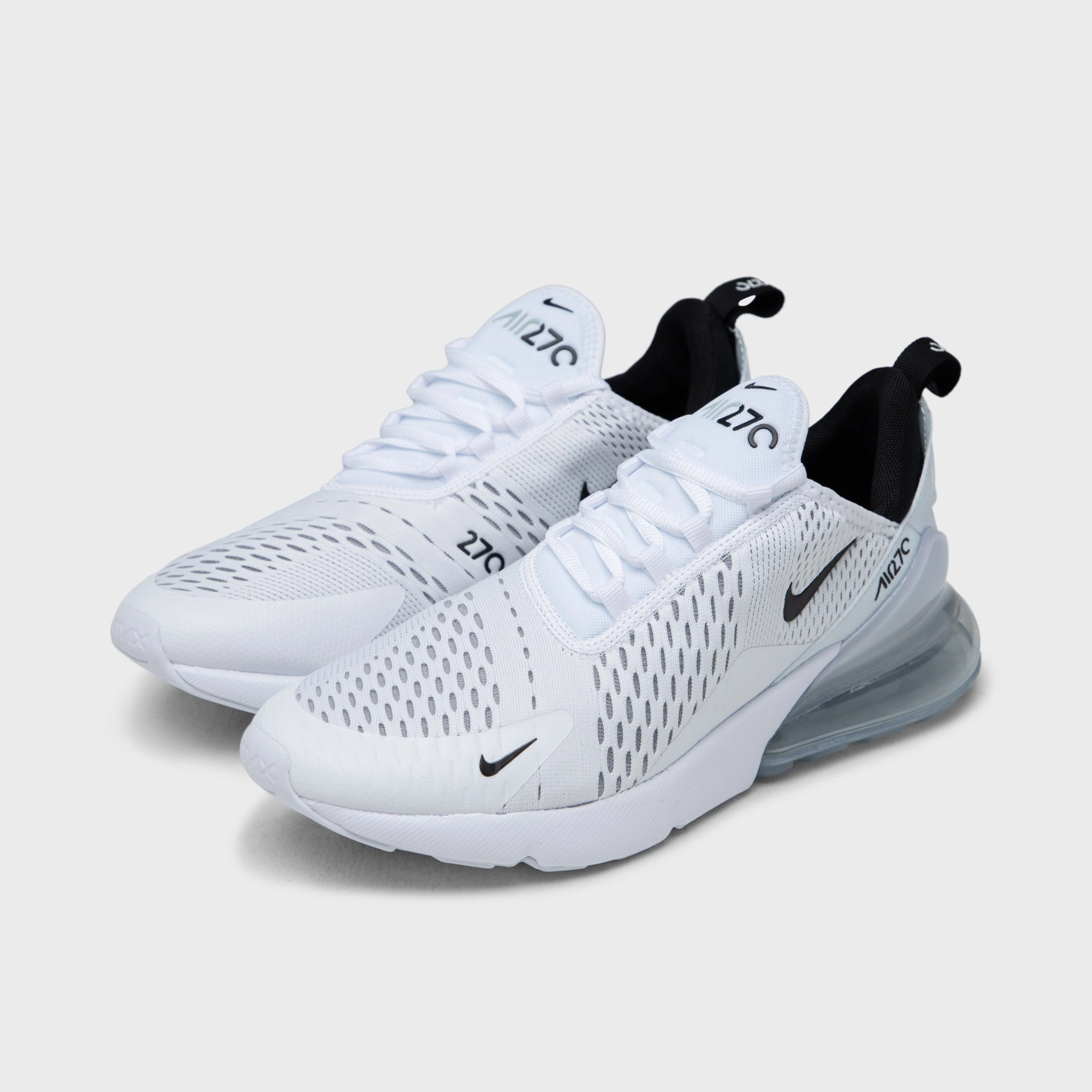 Nike Air Max 270 White / Black - White Tidy Form Mobile Steps