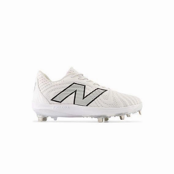 Sports Gear New Balance Men's FuelCell 4040 V7 Metal Baseball Cleats - Optic White / Raincloud - L4040TW7