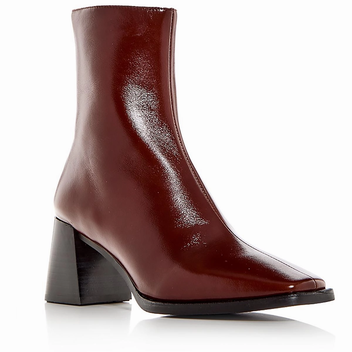 High-Top Style SHERPAL2 Womens Zipper Leather Ankle Boots