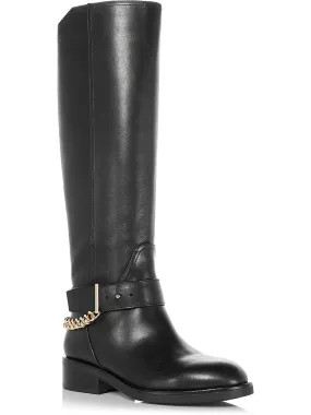RILEY Womens Leather Round toe Knee-High Boots Breathable Trail Runner Biker Tough