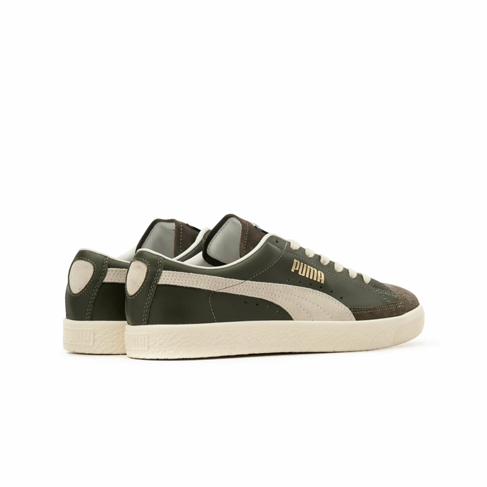 Comfortable ankle Puma Basket VTG (Forest Night-Puma White) Men's Shoes 374922-14