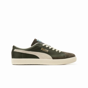 Puma Basket VTG (Forest Night-Puma White) Men's Shoes 374922-14 Waffle Traction Outsole