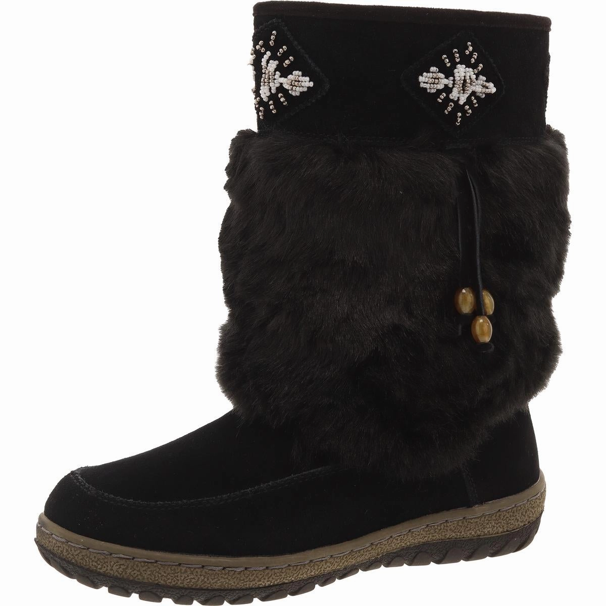 Womens Fleece Lined Winter & Snow Boots Music Fan Thermal Core Functional Minimalist
