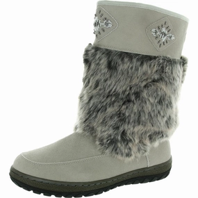 Flexible Frame Snowy Path Womens Fleece Lined Winter & Snow Boots