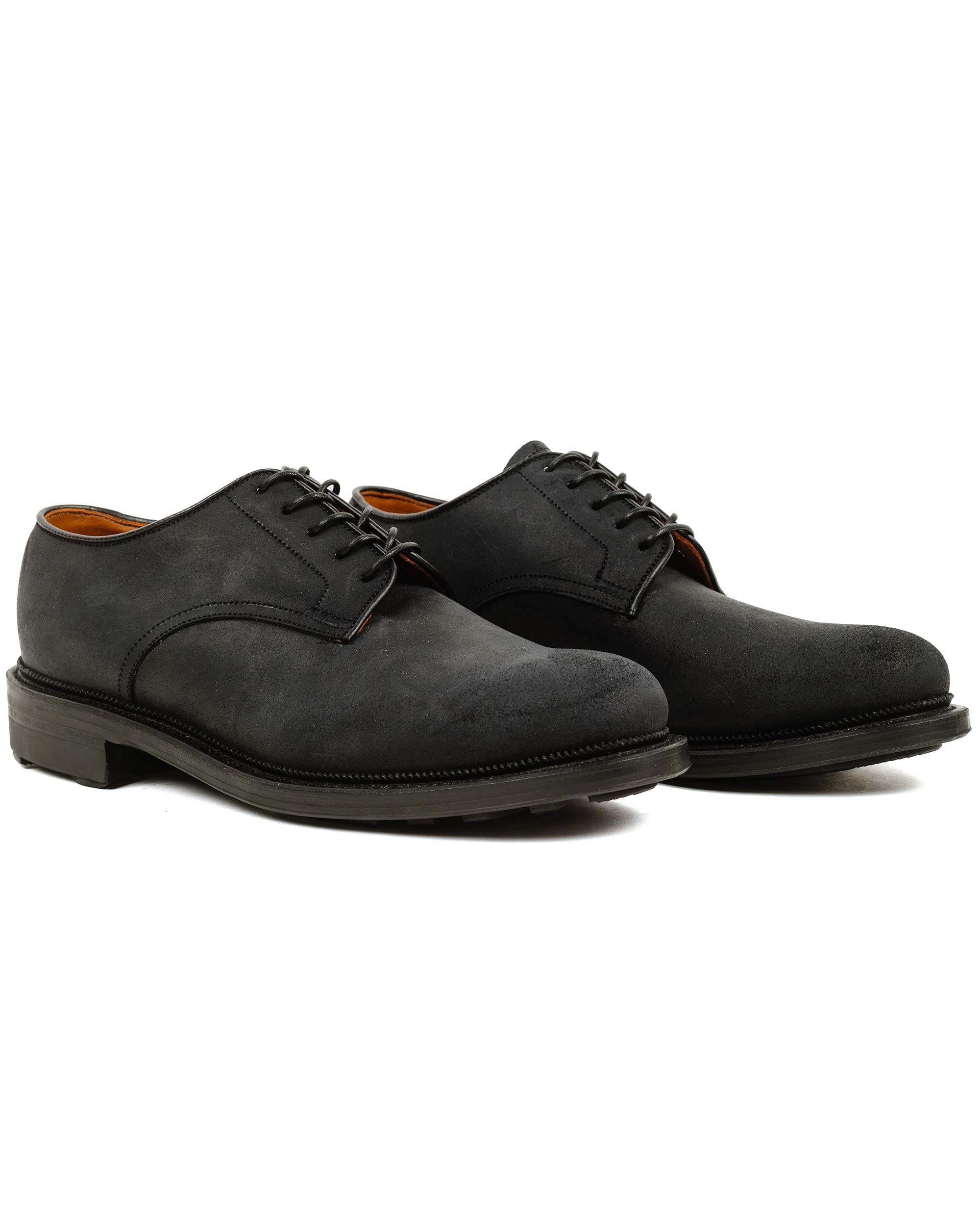 Viberg Rockland Blucher Black Waxy Commander Island Step