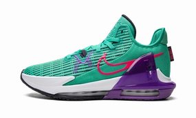 LeBron Witness VI "Clear Emerald / Wild Berry" Full Focus Impact Protection Cushioning