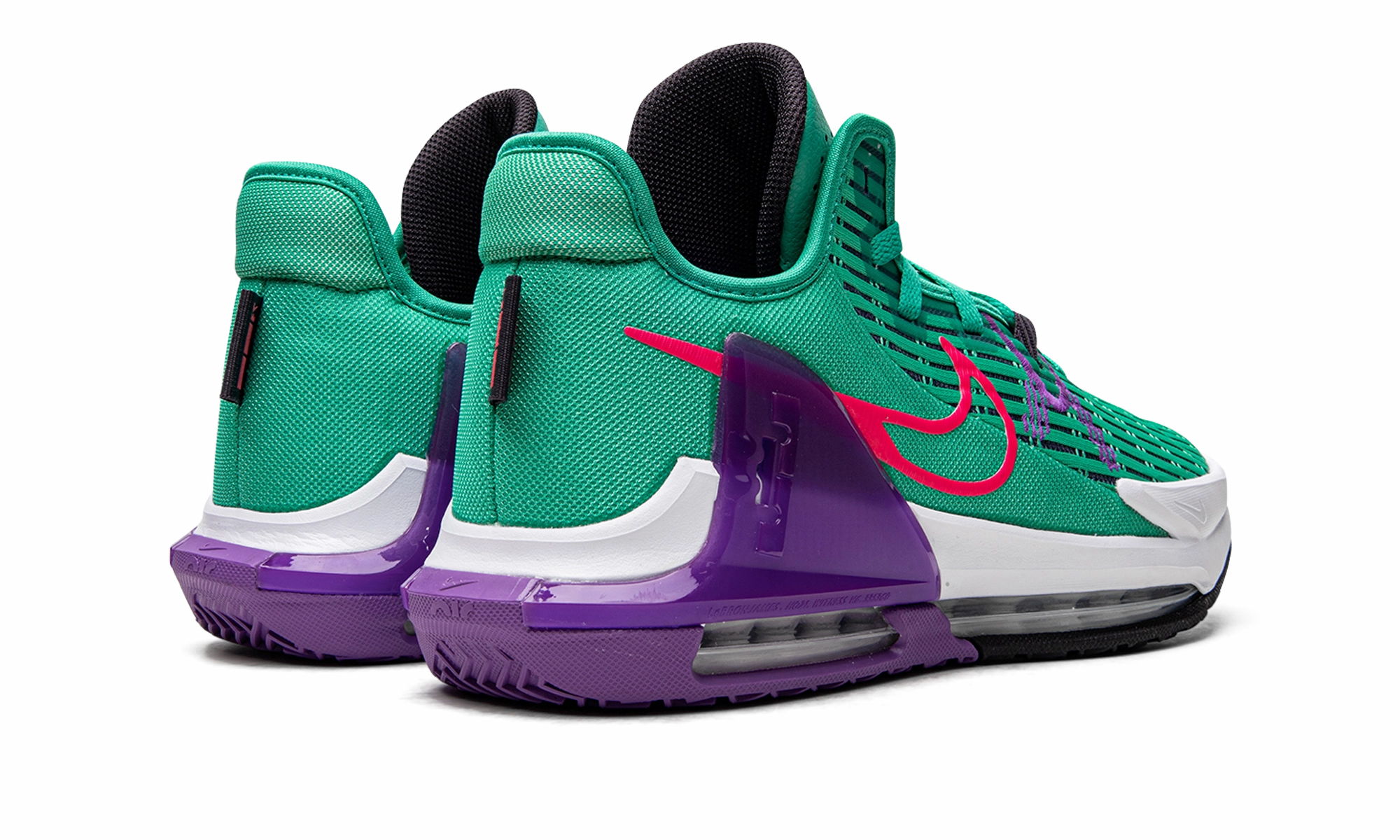 Comfortable Lockdown LeBron Witness VI "Clear Emerald / Wild Berry"