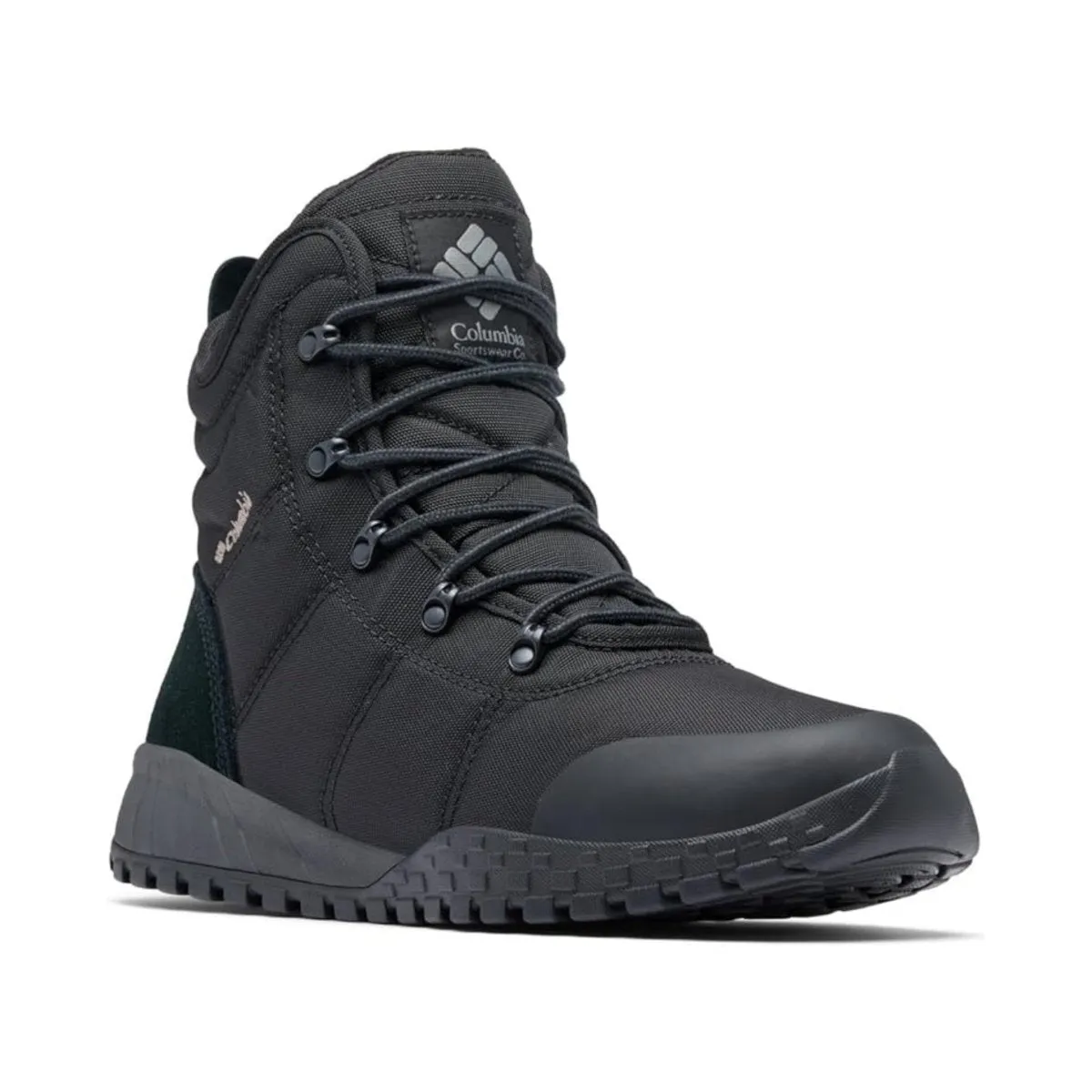 Anti-Skid Columbia Men's Fairbanks Omni-Heat Black/Titanium II Waterproof