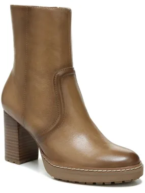 Weather Proof Effortless Look Catie Womens Leather Heels Mid-Calf Boots