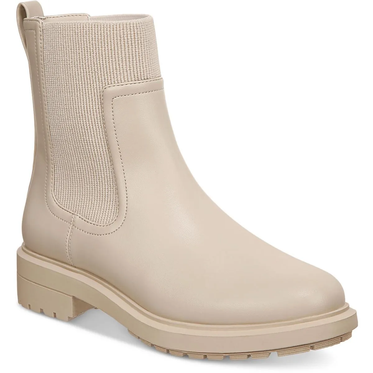 Tackomal Womens Faux Leather Pull On Booties Padded Interior Mountain Climber Slip Resistant Outdoor Trek
