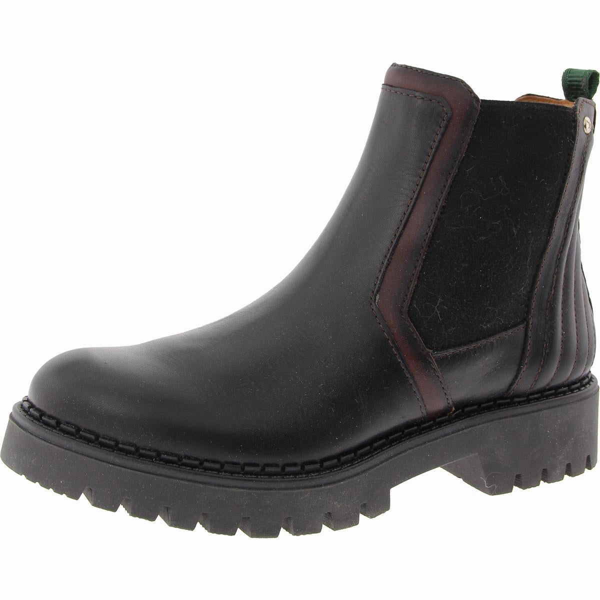 Womens Zipper Leather Chelsea Boots Casual Look