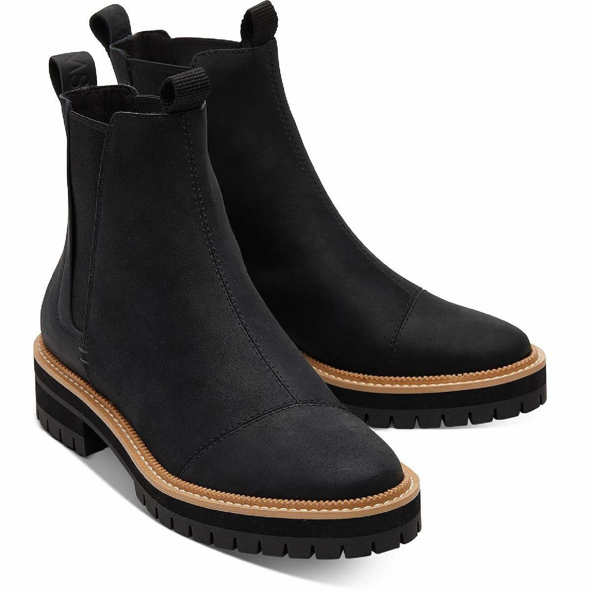 Dakota Womens Leather Pull On Chelsea Boots Anti Odor Technology