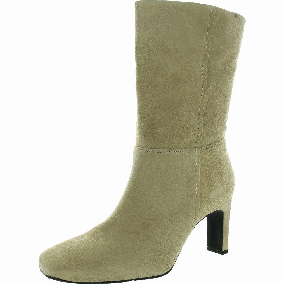 Claudette Womens Covered Heel Suede Ankle Boots Cowgirl Vibe