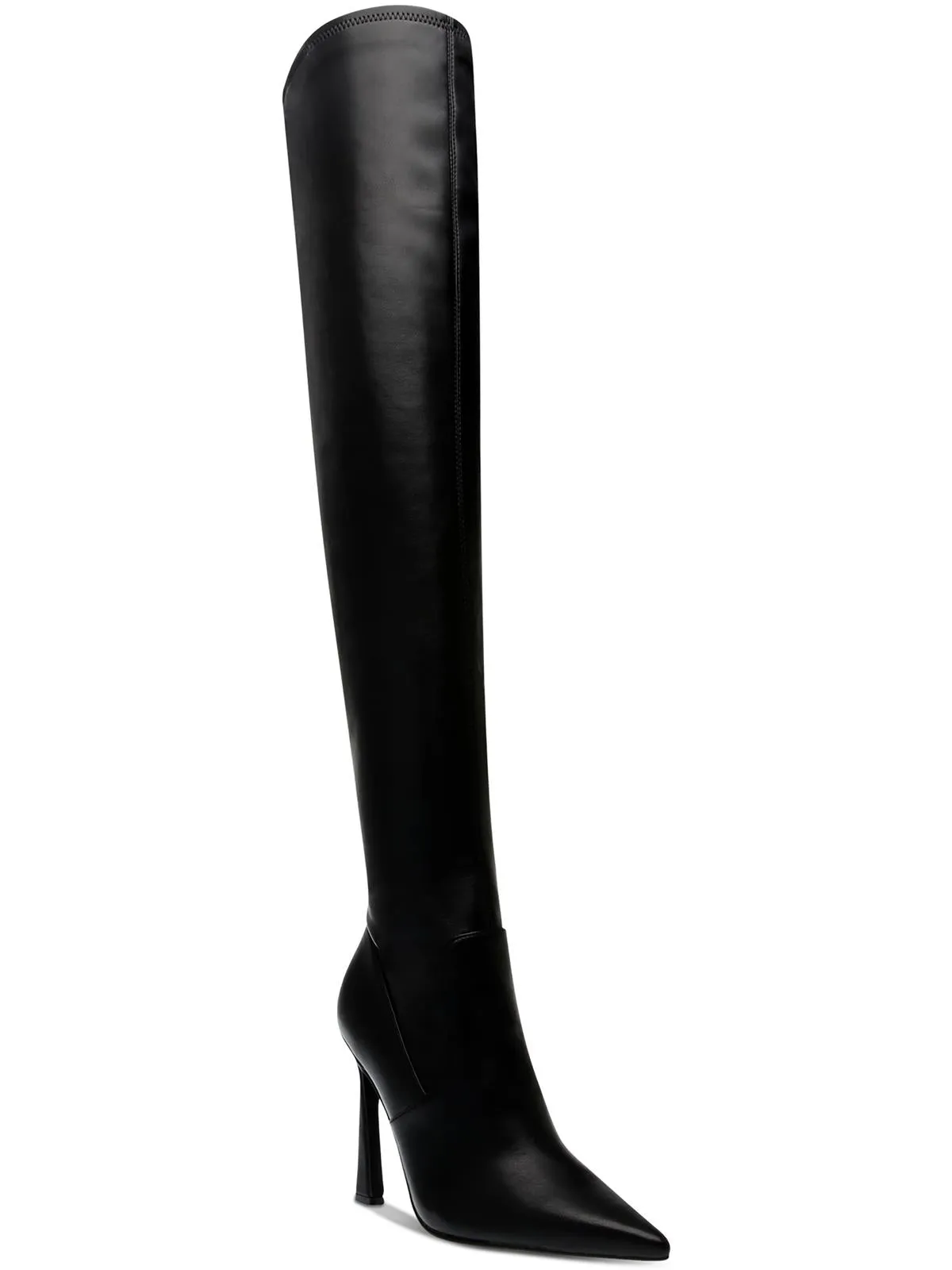 Laddy Womens Faux Leather Over-The-Knee Boots Removable Synthetic Upper
