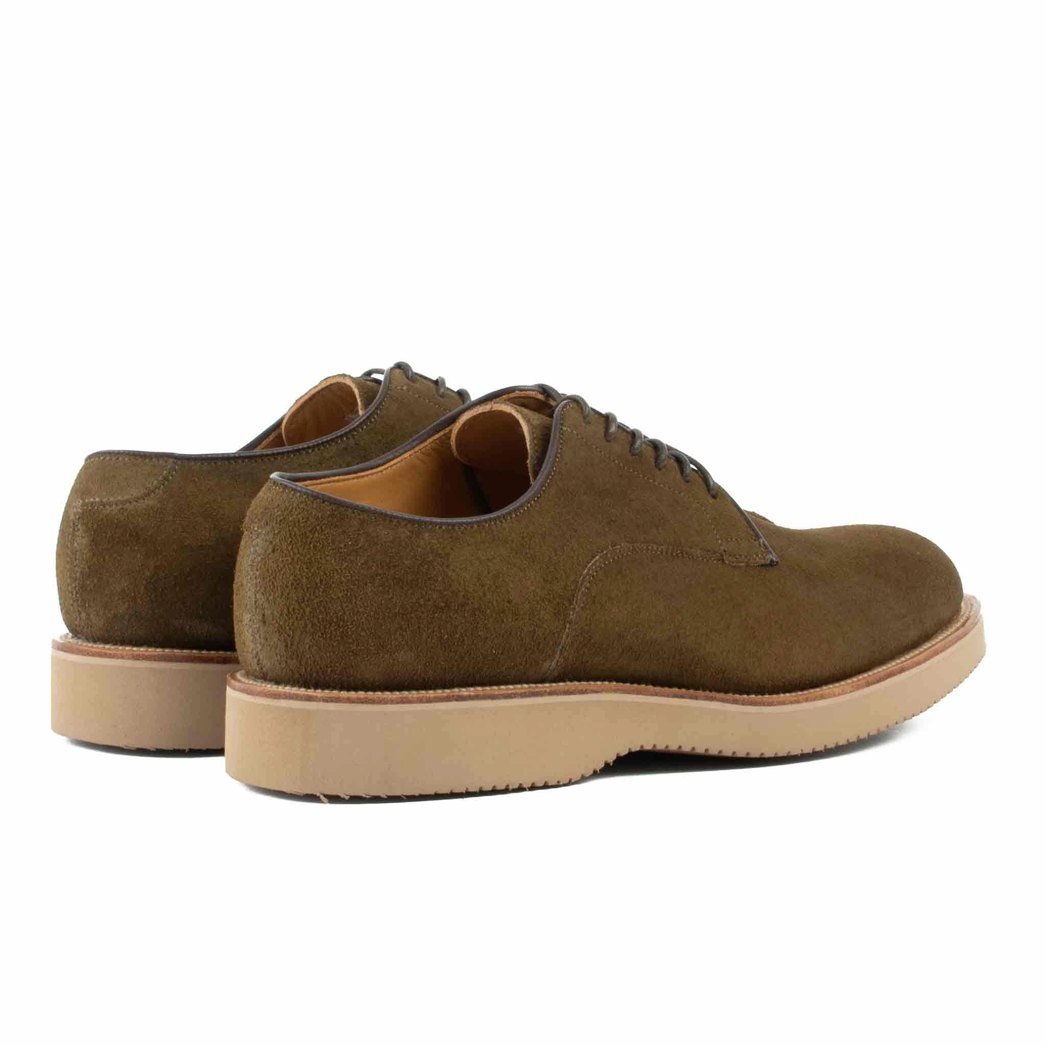 synthetic leather Viberg Mushroom Chamois Roughout Derby Shoe