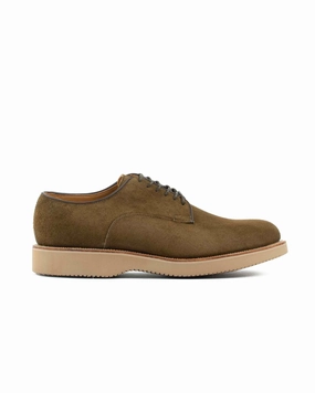 Breathable Lining Comfort Stand Viberg Mushroom Chamois Roughout Derby Shoe