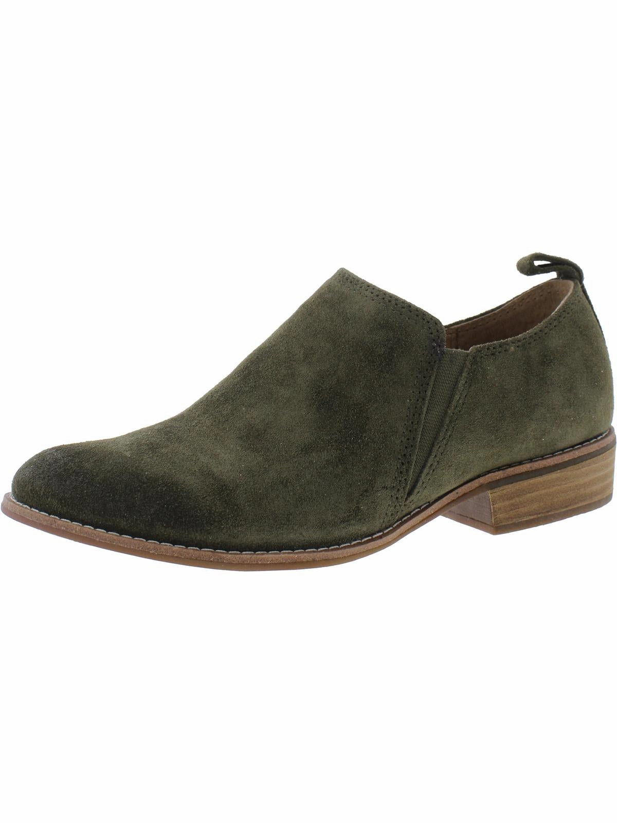 Metallic Accent NAISBURY Womens Leather Slip On Shooties
