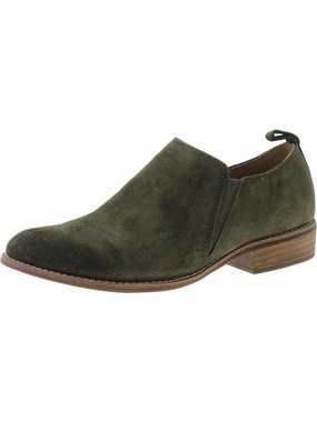 NAISBURY Womens Leather Slip On Shooties Urban Commute