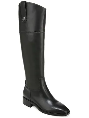 Cushioned Step Weather Resistant User Drina ATH Womens Leather Bock Heel Knee-High Boots