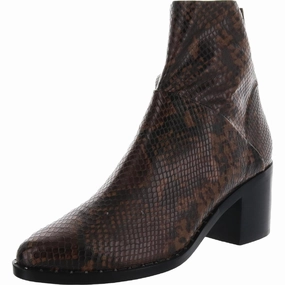 Farrah Womens Zipper Booties Fashion Statement