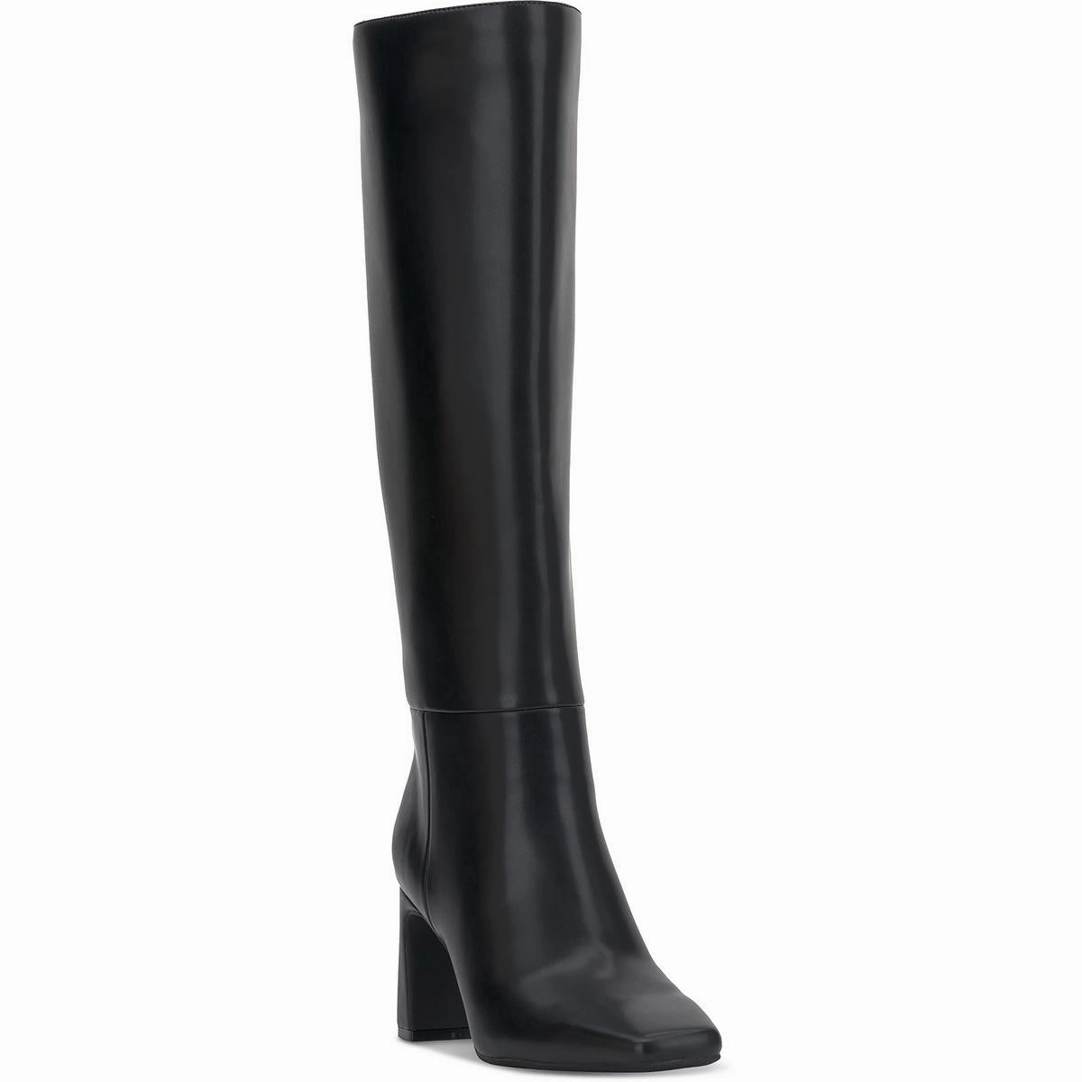 Versatile Design Comfort Toe Box Odinap Womens Block Heel Man Made Knee-High Boots