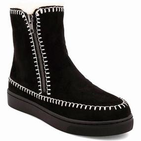Stormie Womens Double Zipper Faux Fur Winter & Snow Boots Cushioned Fit