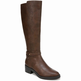 Outdoor Tough Berkley Womens Wide Calf Faux Leather Knee-High Boots