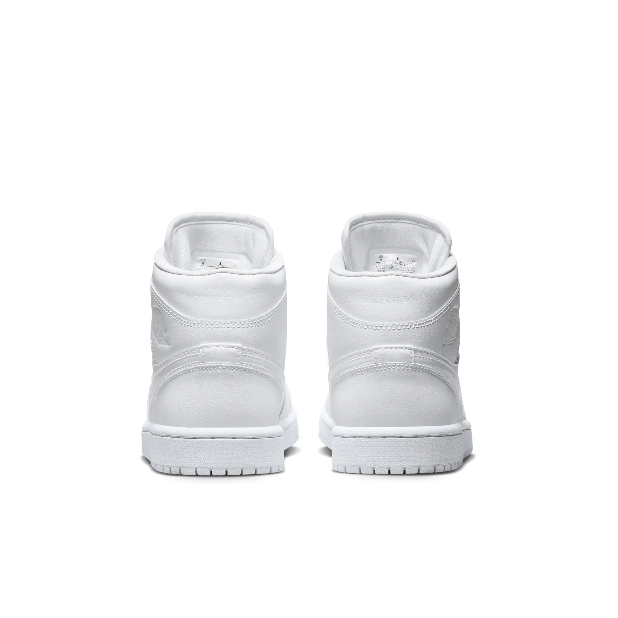 Womens Air Jordan 1 Mid 'White' Travel Comfort
