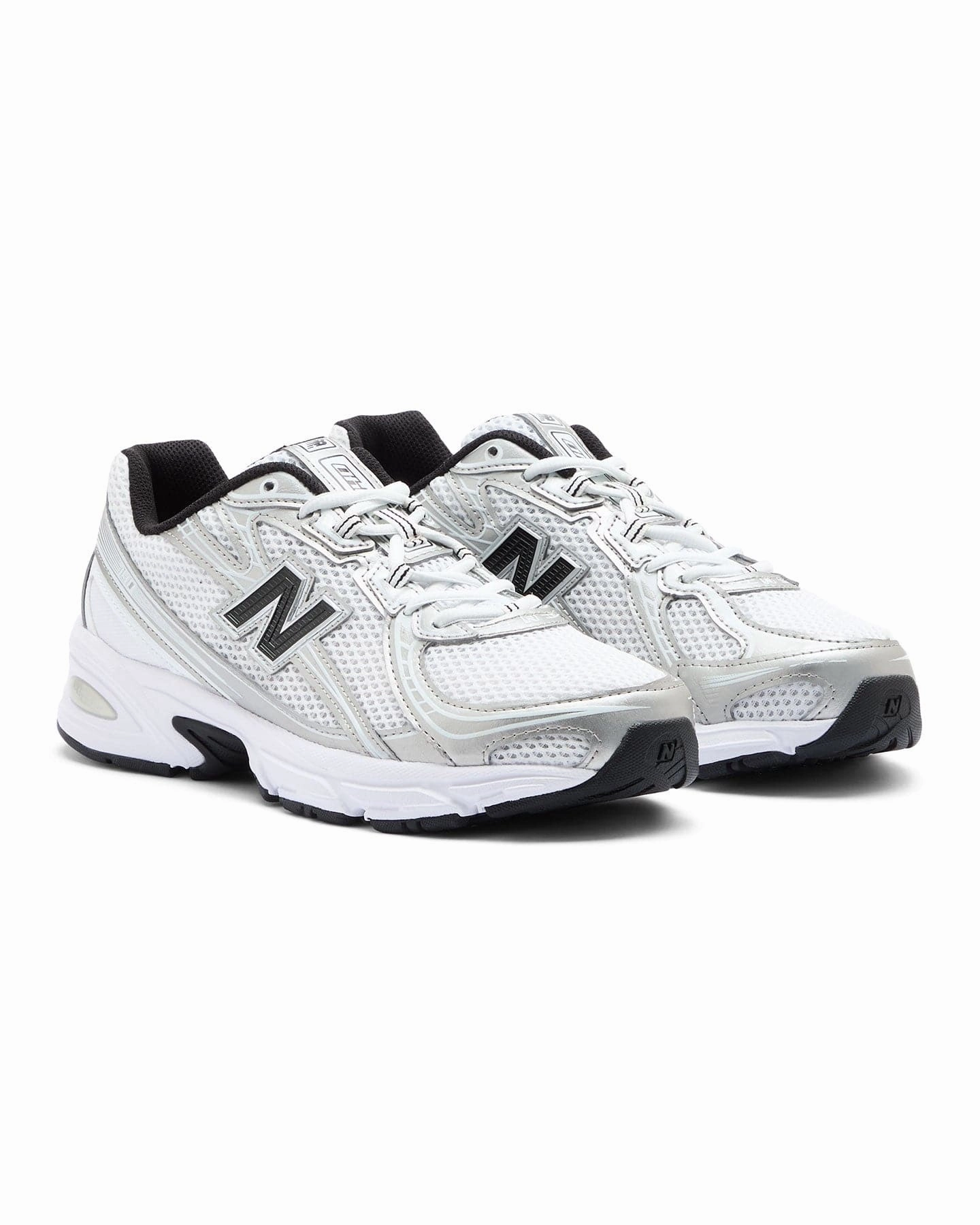 Comfortable Footwear Impact Diffusing Plate New Balance 740 - White / Silver Metallic / Black
