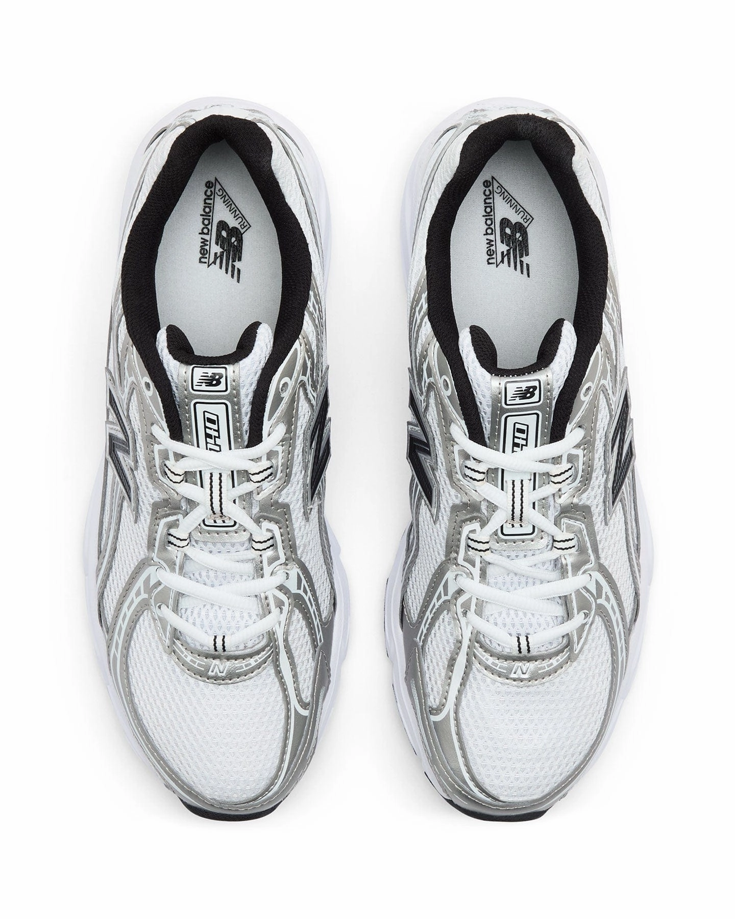 New Balance 740 - White / Silver Metallic / Black Low Touch