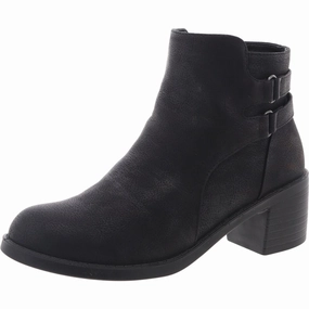 Womens Block Heel Faux Leather Ankle Boots Thermal Core Rural Traveler Waterproof Adventure Seeker