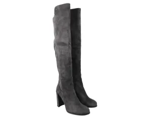 Stuart Weitzman Women's Alljill Suede Over The Knee Boot Trail Ready