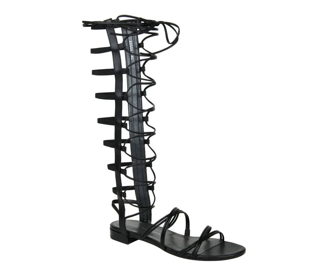 Dry Interior Stuart Weitzman Women's Sparta Leather Gladiator Boots