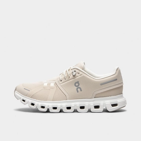 On Women's Cloud 6 Pearl / White Comfortable Upper Material all - weather shoes