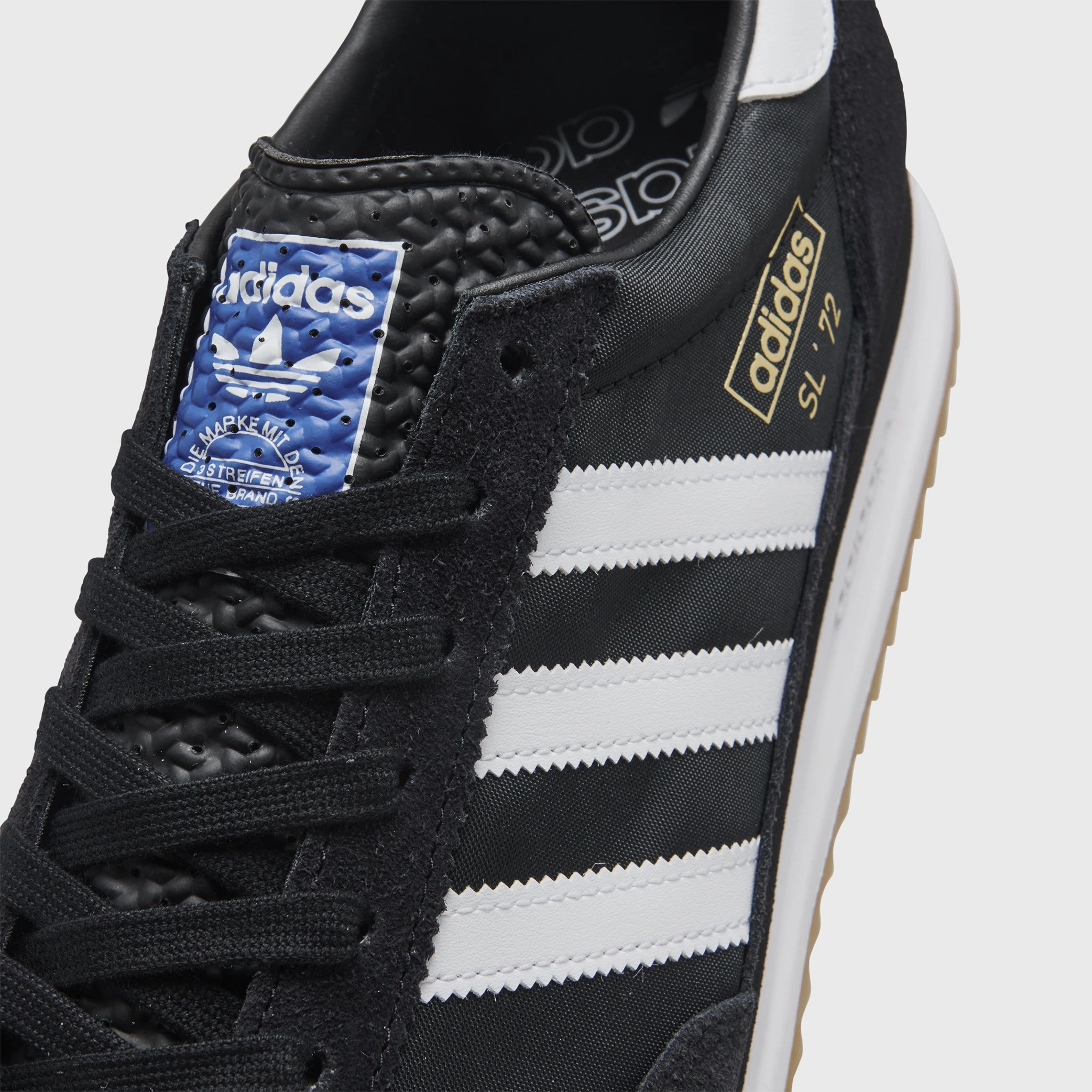 adidas Originals SL 72 RS Core Black / Cloud White - Blue Timeless Appeal Fit Support