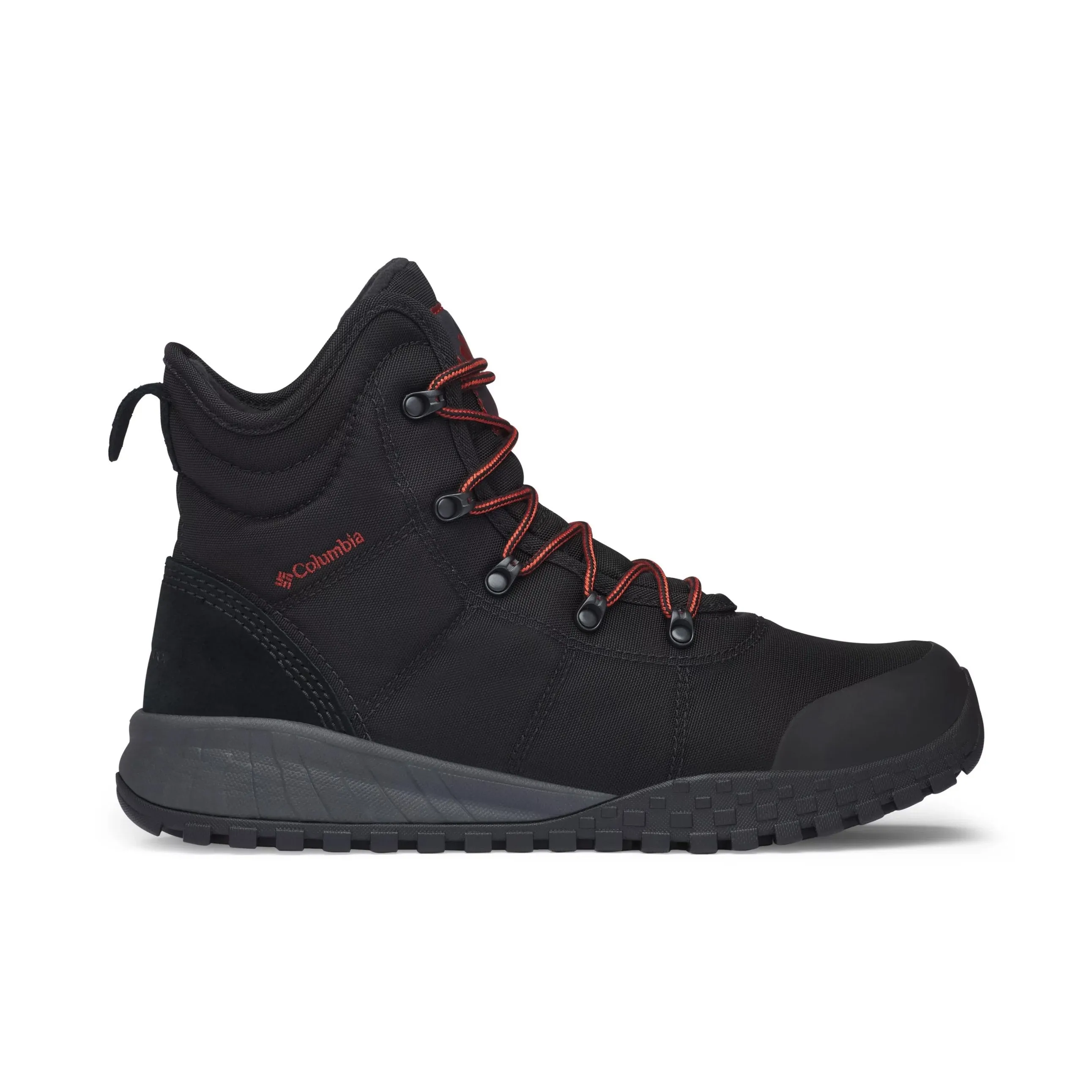 Protective Build Structured Fit Columbia Men's Fairbanks Omni-Heat Boot Black Waterproof